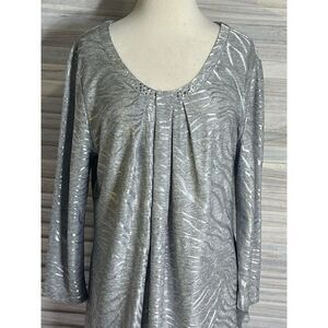 Lark Lane Med Metallic Blouse